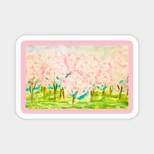 Pink garden 2 Magnet