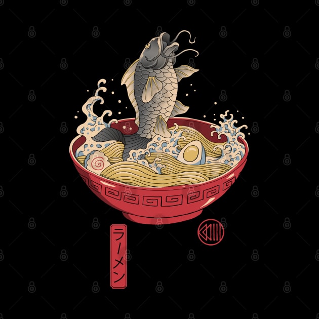 Fish Ramen by Vincent Trinidad Art