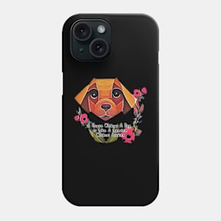 dog in garden Phone Case