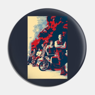 Fast Furious 9 The Fast Saga Vintage Style Pin