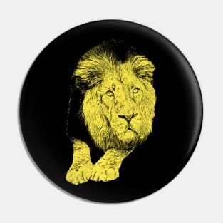 Lion portrait Pin