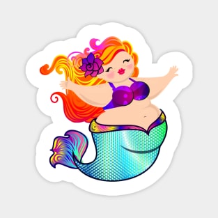 Sunset Mermaid Magnet