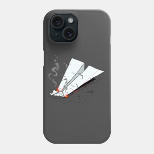 Crashed Paper Plane Phone Case