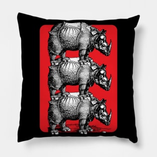Rhinoceros-3 Pillow