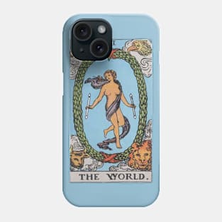 Tarot Deck - Major Arcana - XXI - The World Phone Case