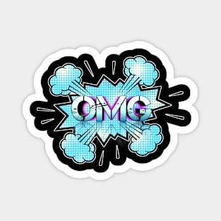 OMG - Comic Style Magnet