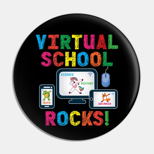 Virtual School Rocks Dabbing Unicorn Turtle Fox On Devices Pin by Rosemarie Guieb Designs