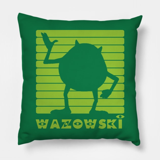 Mike Wazowski Pillow by NotoriousMedia