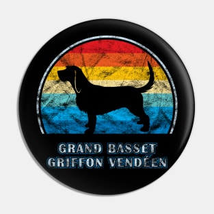 Grand Basset Griffon Vendeen Vintage Design Dog Pin