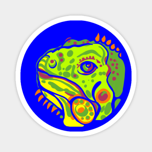 Fantastic Iguana - Colorful Dragon Magnet