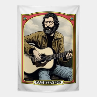 Cat Stevens / Retro Fan Artwork Illustration Tapestry