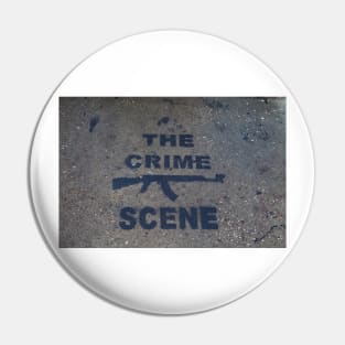 Banksy The Crime Scene Art Pin