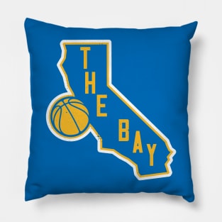 The Bay Basketball State Outline Pillow