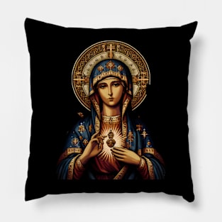 virgin mary Pillow