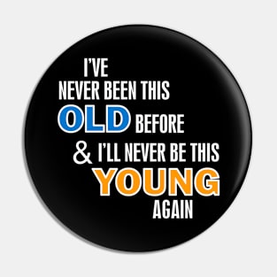 Old Young dark Pin