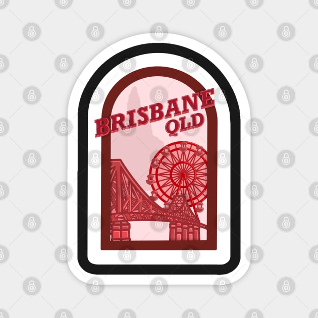 Brisbane QLD Magnet by astroashleeart