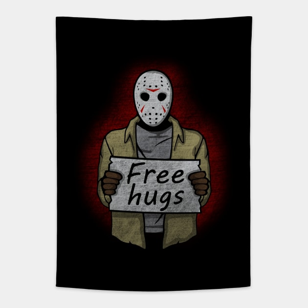 Free Hugs (Jason Voorhees) Tapestry by Melonseta