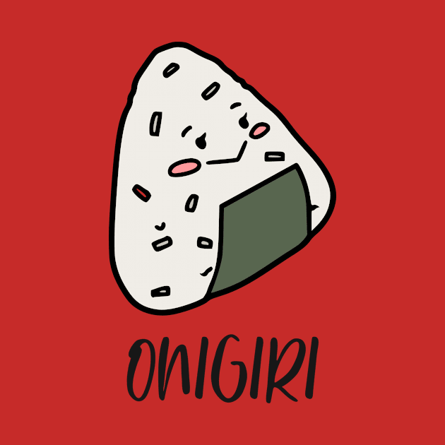 Funny Japanese Food Onigiri Design by New East 