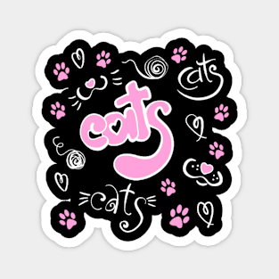 I Love Cats Magnet