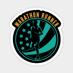 Marathon Runner Magnet
