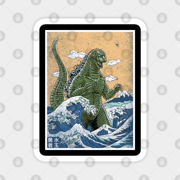 king off monsters from kanagawa Magnet by polkadothero