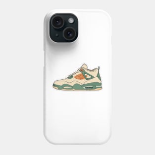 Step Up Your Style, Step Up the Planet: Beige Brown and Green Sneakers Phone Case