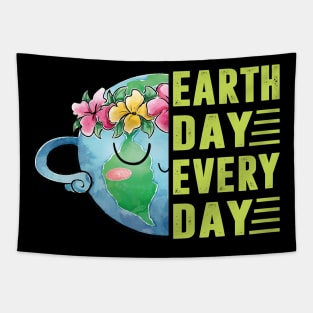 Earth Day Everyday Retro Environmental Earth Day Kids Women Tapestry