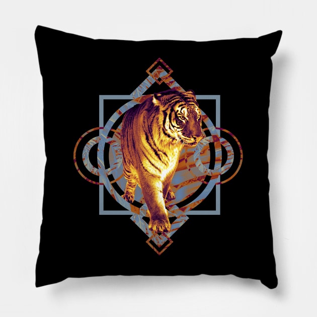Year Of Tiger 2022 Pillow by Kali Space