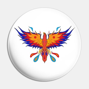 Phoenix the Colorful Flame Pin