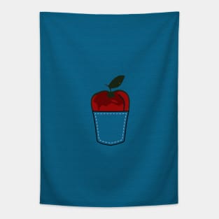 Red Apple in Pocket Tapestry