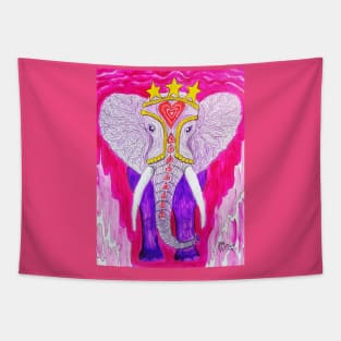 Ornate Decorative Elephant Tapestry