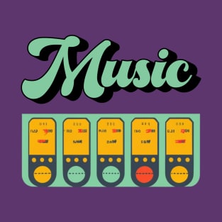 Music vintage rétro style T-Shirt