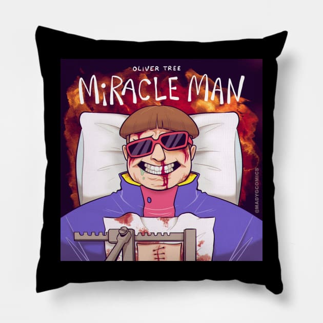 Miracle Man Pillow by Mady G