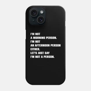 Funny Sloth Lazy Sarcasm Saying Gift Phone Case