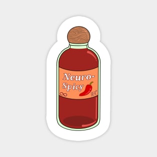 Neuro-Spicy Hot Sauce Drawing Magnet