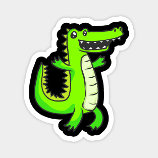 Crocodile animal motif alligator animal welfare for children Magnet