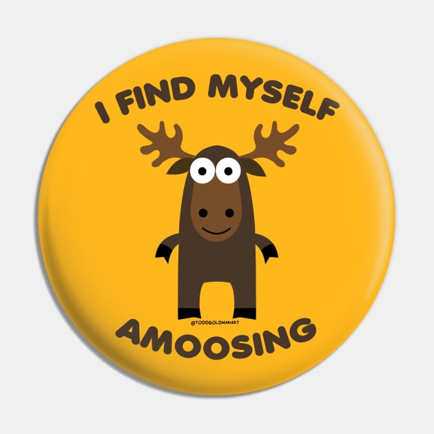 AMOOSING Pin by toddgoldmanart