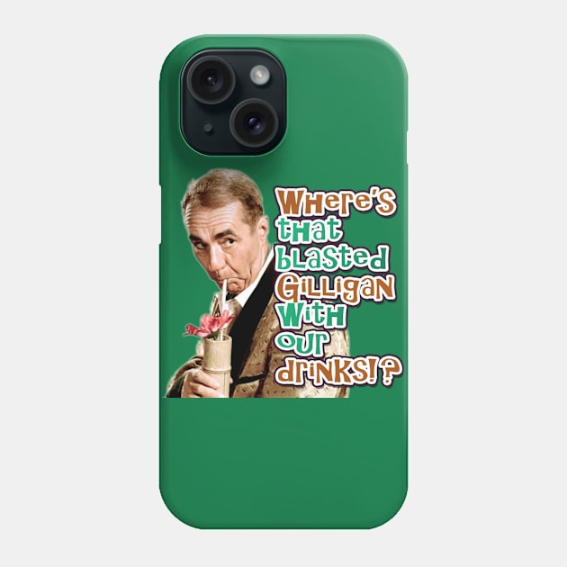 Where's that blasted Gilligan? Phone Case by Drive-In Mob