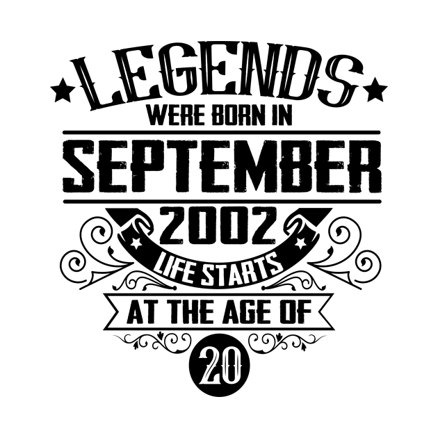 20th Birthday September 2002 Legend by HBfunshirts