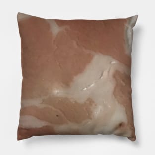 Dry aged Pancetta Italian bacon texture background. Pillow