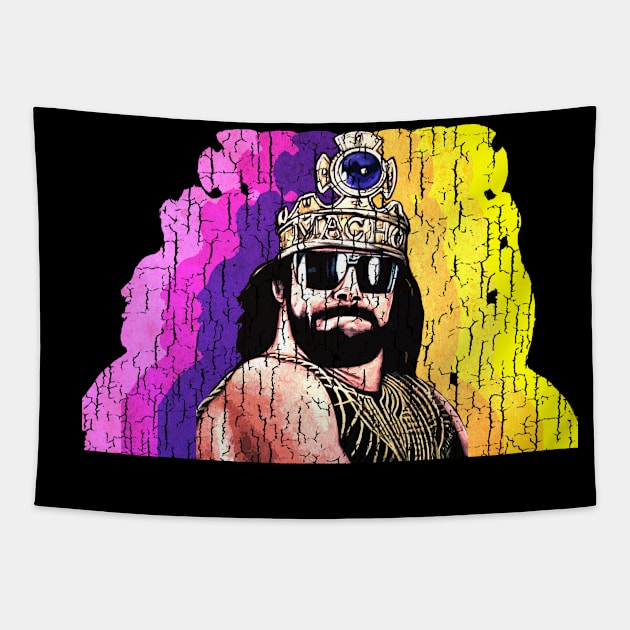 Macho Man Vintage Fade Tapestry by Fijakilsa