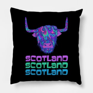 Scotland Highland Cow Pillow