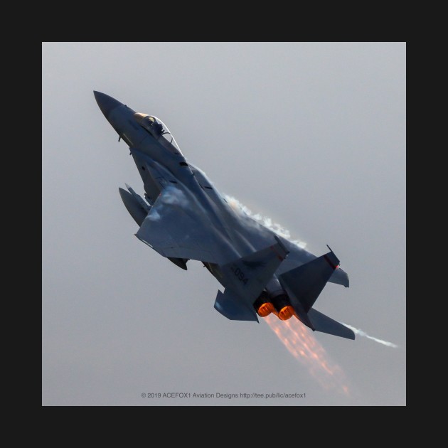 F-15C Afterburner & Vapor climb at dusk - F 15 Eagle - T-Shirt