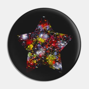 Fireworks Abstract Pin