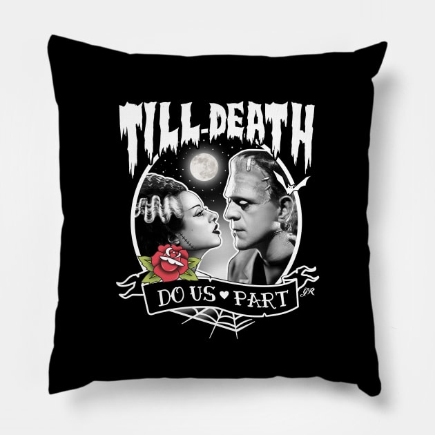 Till Death Do Us Part Pillow by Gothic Rose