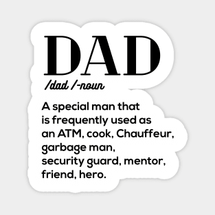 Dad Definition father day gift papa Magnet