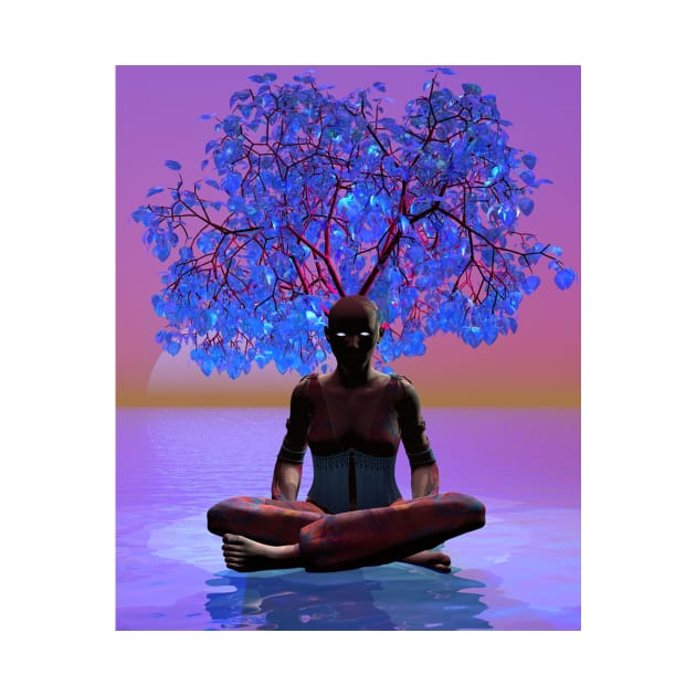 Meditation Tree by icarusismartdesigns