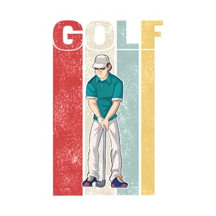 Golfer Golf Retro Golfing Golf Course T-Shirt