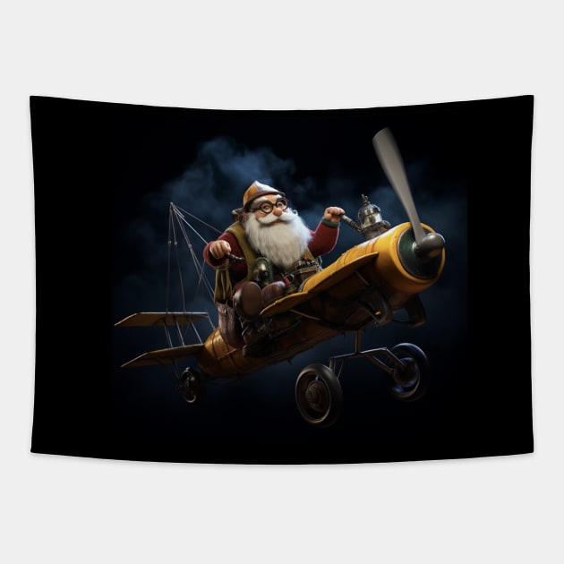 The Ultralight Flying Dwarf Tapestry by patfish