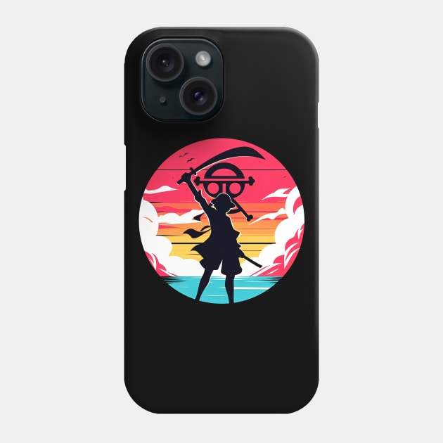 luffy Silhouette Phone Case by dolanjaran